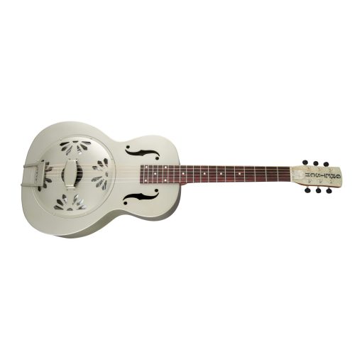 Gretsch G9201 Honey Dipper Round-Neck, Guitarra de Resonador de 6 Cuerdas, Cuerpo de Laton y Diapason de Padauk (diestro, acabado en Weathered Pump House Roof) - Imagen 3
