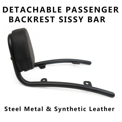 Worldmotop Respaldo desmontable Sissy Bar compatible con Honda Fury VT1300CX 2010-2019 Parrilla portaequipajes Respaldo para pasajeros ((Para VT1300CX-B)) - Imagen 5