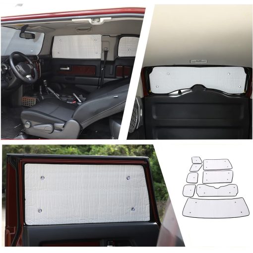 YUECHI para Toyota FJ Cruiser 2007-2021 Protector Solar para Ventana de Vidrio para Coche FJ Cruiser Especial - Imagen 3