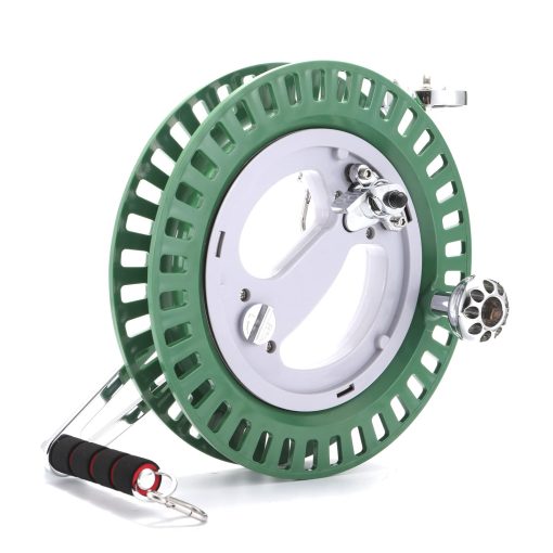 C COMCROSFLY Carrete de Cometa Profesional de 10.6 pulgadas, Mango de Metal Firme con Correa para Cometas Grandes (Verde) - Imagen 7