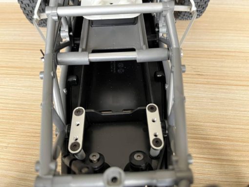 SH816-6 Brazo oscilante de balancin metalico Palanca de balanceo de brazo de entrenamiento barra de estornudos Aleacion de aluminio Juego de brazos traseros para buggy todo terreno a escala 1/10 de Tamiya Tamiya 58719 Chasis BB01 BBX BB-01 Brazos de refuerzo de suspension trasera de coche RC - Imagen 7