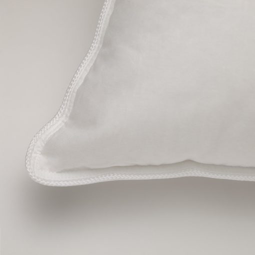 Almohada de plumas de ganso blanco Finefeather, rellena con 550 fill power, firme, con tela 100% algodon (Queen) - Imagen 4