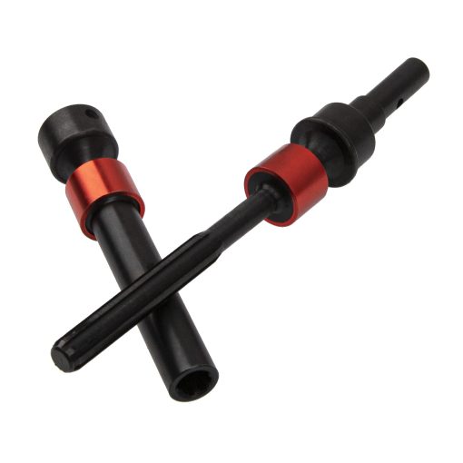 6Pcs Vgoohobby Eje de Transmision de CVD de Acero Duro Frontal Trasero Piezas de Actualizacion Compatible con Traxxas E-Revo 2.0 VXL 86086-4 1/10 Coche RC (Rojo) - Imagen 3