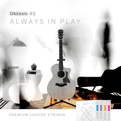 Cuerdas de Guitarra D'Addario - XS 80/20 Bronce Recubierto Cuerdas de Guitarra Acustica - XSABR1253-3P - Maxima Durabilidad con Suave Tacto y Tono Excepcional - Para Guitarras de 6 Cuerdas - 12-53 Light, Pack de 3 - Imagen 5