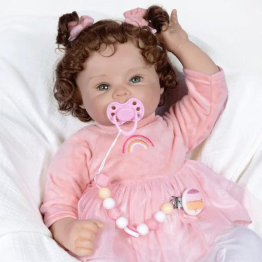 Paradise Galleries? Realistic Reborn Baby Doll, Jan Wright - Coleccion de Munecos Creados por Escultor y Artista, Muneca de 21" con 7 Accesorios, Regalo de Cumpleanos Especial, Edades 3+ - Charlotte - Imagen 4