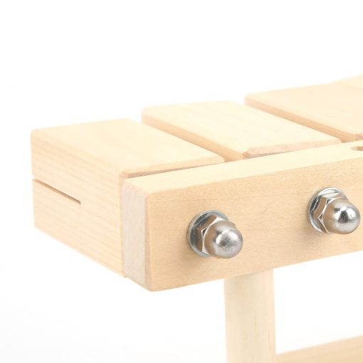 Bloques de Ritmo de Madera, Bloques de Percusion Musica con Martillo para Templos para Yoga - Imagen 3