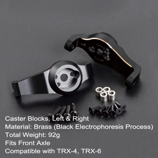 Contrapeso de Laton para Eje del Portal con Recubrimiento Negro para Crawler RC TRX6 TRX4 Piezas de Actualizacion (8 en 1 Set) - Imagen 5