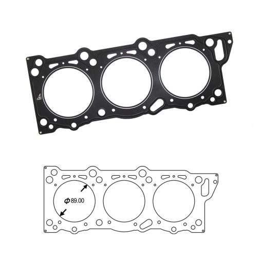 Empaque de Culata SIRUDA para Nissan VG30DETT 300ZX (?89mm/3.5 in T:1.2mm/0.05in) OEM#11044-40P00