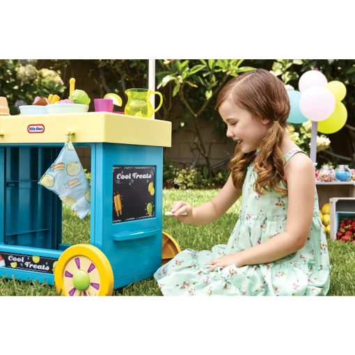 Carrito 2 en 1 de Limonada y Helados de Little Tikes con 25 Accesorios y Pizarra para Ninos de 2 anos en adelante - Imagen 4