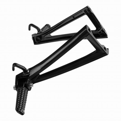 Soportes de reposapies traseros negros para pasajeros para Yamaha YZF-R6 YZF R6 2006-2016 2015 - Imagen 3