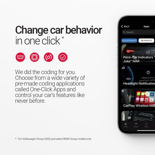 Herramienta de diagnostico OBD2 OBDeleven para Audi Seat Cupra Skoda Volkswagen BMW Mini (Android & iOS, Dispositivo de ultima Generacion) - Imagen 3