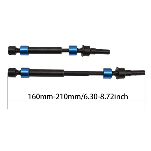 6Pcs Vgoohobby Eje de Transmision de CVD de Acero Duro Delantero Trasero Piezas de Actualizacion Compatible con Traxxas E-Revo 2.0 VXL 86086-4 1/10 Coche de RC (Azul) - Imagen 5