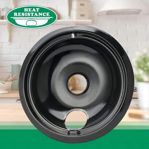 Repuesto para Bandejas de Goteo de Cocina Electrica GE o Hotpoint, Acabado de Porcelana Esmaltada Negro Juego de 4 Piezas de Purelux - Imagen 5