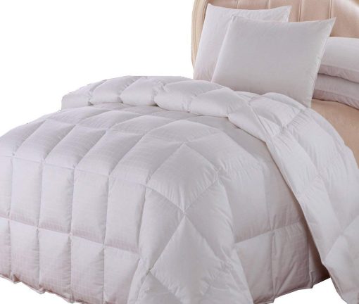 Edredon de plumas Royal Hotel Bedding, hipoalergenico, ligero y esponjoso, con cubierta de algodon a cuadros de dobby, calidez media, inserto de edredon, King/California King