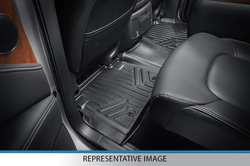 Juego de alfombrillas MAXLINER de 3 filas en negro compatible con Expedition/Navigator 2018-2022 con asientos de segunda fila tipo cubo (Incl. Max y L) - Imagen 4