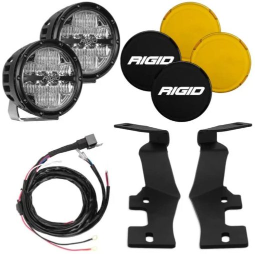 Kit de luces LED Rigid Industries - A-Pillar de 6 pulgadas de la serie 360 - Compatible con Dodge RAM 2500/3500 y RAM 2500/3500 Full Size 2019-Presente (46720)