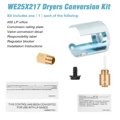 Kit de Conversion de Propano Liquido OEM Genuino GE WE25X217 para Secadoras de Gas GE - Imagen 2