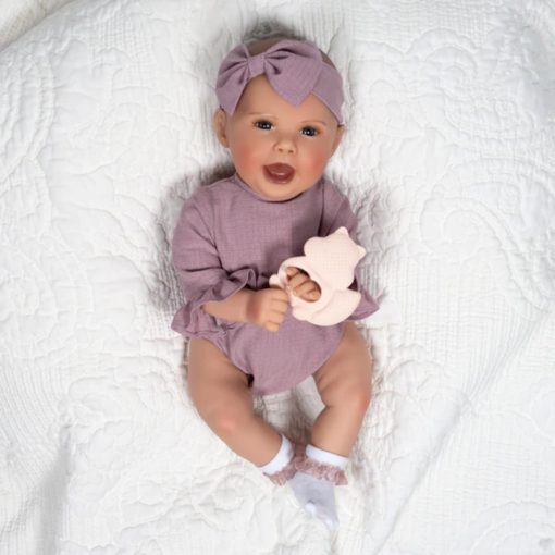Muneca bebe realista Paradise Galleries de 19", Lauren Faith James Coleccion de munecas en vinilo GentleTouch - Nora - Imagen 3