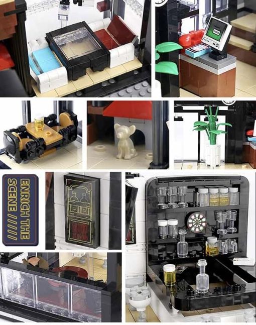 Set de bloques de construccion de General Jim's Pub and Restaurant City Toy Bricks - Nivel 2 - Set de bloques de construccion detallados increiblemente detallados - para adolescentes y adultos - Imagen 4