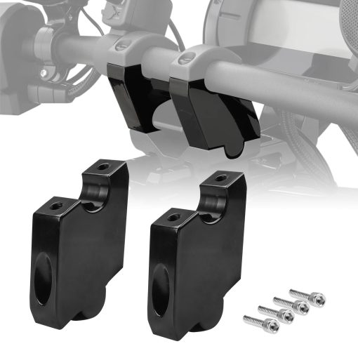 Soporte de elevacion del manillar ajustable Hutexico de 2" de altura, Kit de soporte de elevacion del manillar de aluminio con abrazaderas de montaje para Can-Am Ryker 600/900/Rally/Sport 2019-2024
