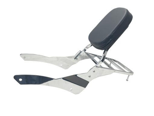 YHMOTO Respaldo Sissy Bar con Parrilla para Equipaje para Yamaha VStar 650 400 DS650 Classic DS400 V star 1996-2017 (Cromo- para 650 Classic) - Imagen 4