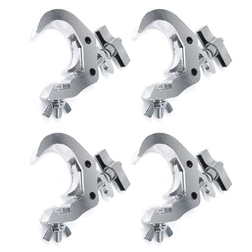 4Pack Ganchos para Luces de Escenario, Capacidad de Carga de 440 lb, Abrazadera en C de Truss de Aleacion de Aluminio, Ajuste de 1.6-2.0 pulgadas de Tubo OD para Luces de DJ Proyector Luces Par Luces Accesorios de Iluminacion de Escenario - Imagen 4