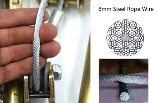 Cables de seguridad para remolque DLLRV de 68 pulgadas para barra de remolque - Capacidad de carga de 12,000 lbs - Un par - Paquete de dos - Imagen 7