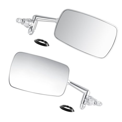 Par de Espejos para Conductor y Pasajero - Version de Lujo de Zinc Diecasting (No Acero Inoxidable) Cromado 113857513D 113857514D Izquierda y Derecha Para VW Beetle - Super Beetle Sedan 1968-1977 - Imagen 4