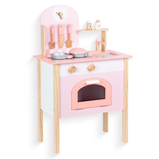 Juego de Cocina de Juguete de Madera Premium para Ninos, Utensilios de Cocina de Madera, Accesorios para Juego de Cocina de Pretendencia, Juguete de Aprendizaje Montessori, Set de Juego de Cocina de Pretendencia, Regalo para 3+