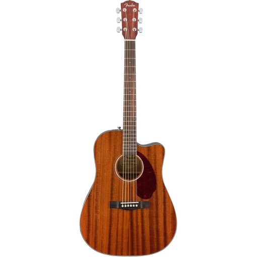 Guitarra Acustica Electrica Fender CD-140SCE Todo-Mahogany, Dreadnought con Cutaway, con Garantia de 2 Anos, Sistema de Pastilla y Previo Fishman, Natural, con Estuche