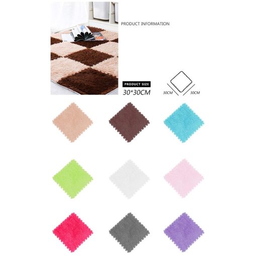 Cozylkx Tapete de Piso de Rompecabezas, Tapetes de Espuma Esponjosa, 16 Alfombras de Alfombra Mullida para Habitacion de Ninos, Habitacion de Bebe, Decoracion de Guarderia - Imagen 2