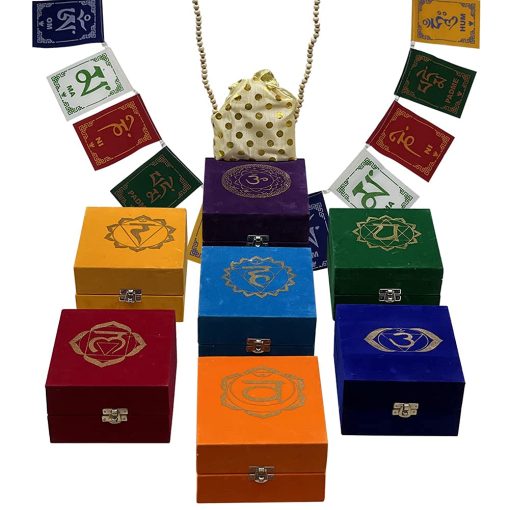 Set de Cuencos Tibetanos Chakra con Cojin Maza Cuentas de Tulsi Bandera Tibetana de Oracion Para Meditacion Atencion Plena - Estilo 2 Tamaño Pequeño - Imagen 2