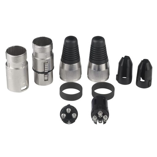 Cable de microfono MAD OWL de 4 paquetes, cables DMX de 15ft macho hembra, cables XLR de 3 pines, conector XLR DMX, conexion de cable de microfono o luces de escenario, conexion de senal DMX - Imagen 4