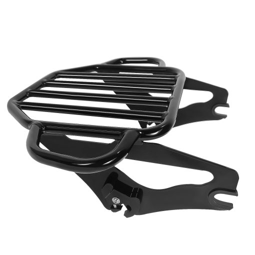 Portaequipajes Extraible de Dos Plazas en Negro Brillante Fjpacemt para Motocicleta Harley Davidson Touring Models 2009-2024 Street Glide Road Glide Electra Glide Road King - Imagen 4