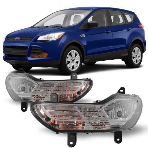 Luces de Niebla CPW Compatible con [2013 2014 2015 2016 Ford Escape] Par de Luces de Niebla para Conducir