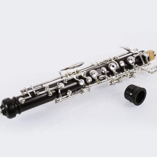 Oboe Rochix Nivel de Rendimiento Profesional WHS36 Cuerpo de Madera de ebano Plateado Semiautomatico en Tono C con 2 Canas, 1 Pano de Limpieza, 1 Plumero de Oboe, 1 Apoyapulgar, 1 Estuche y Mas - Imagen 3