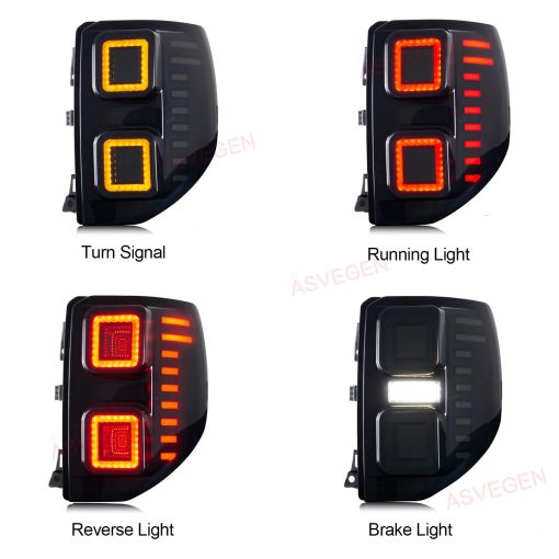 Luces Traseras LED ASVEGEN para Ford Bronco Sport 2021-2023, Senales de Giro Secuenciales Animacion de Encendido DRL Juego de Lamparas Traseras - Imagen 5