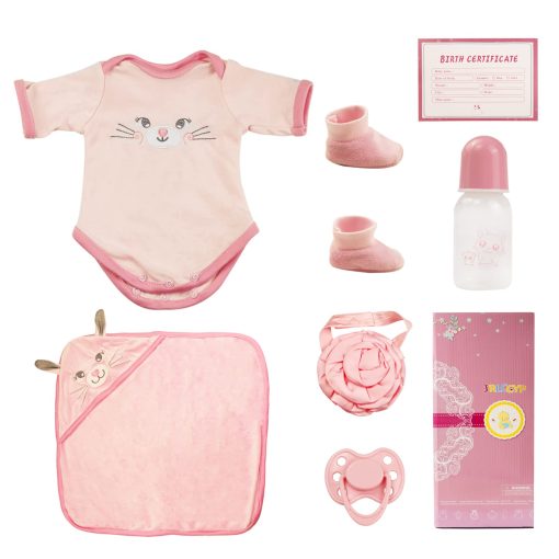 Munecas Reborn Realistas Nina, Set de Regalo para Ninos y Ninas de Mas de 3 Anos, Cuerpo Suave de Vinilo de Silicona Real 16" - Imagen 7