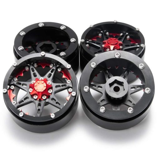 Set de 4 llantas de metal beadlock QUE-T 2.2" para RC 1/10 Crawler TRX4 SCX10 90046 - Imagen 8