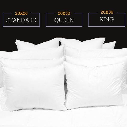 Almohada de plumon y plumas Down Etc Rhapsody Wrap Luxury Hotel 235 hilos 100% algodon suave prelavado a prueba de plumas hipoalergenico, Queen (Paquete de 1), Blanco - Imagen 3