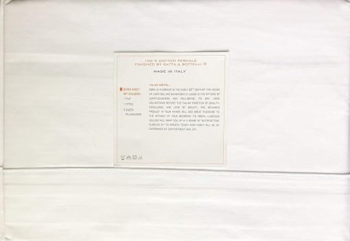 Juego de Sabanas de 4 Piezas de la Coleccion de Lujo Portofino & Bellino Italy Home 200tc 100% Algodon-Calidad de Hotel Percale Fresco y que Absorbe la Humedad (Queen, Bellino Raised Line) - Imagen 2
