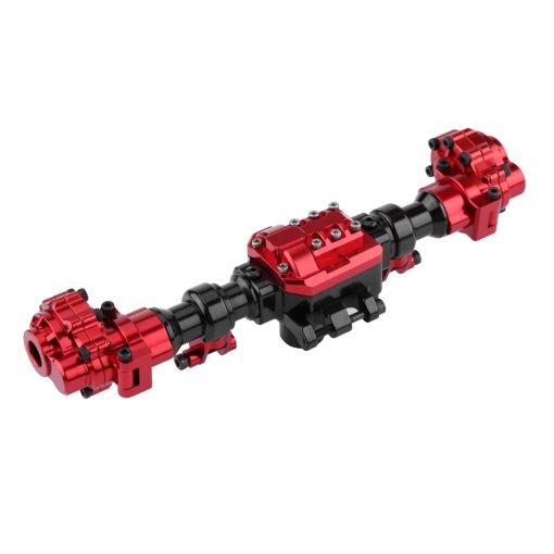 VGEBY1 Portal Axles, Ejes de Portal de Metal Rojo Frontal y Trasero para Coche de RC Crawler Axial Scx10.2, Remolque de Coche 1.9 Crawler Neumaticos 10.3 Eje Delantero de Laton de Actualizacion - Imagen 5