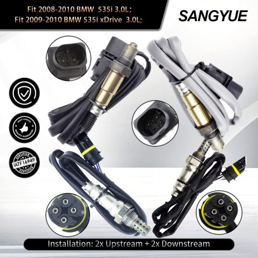 4X Sensor de Oxigeno O2 para 2008 2009 2010 BMW 535i X6 3.0L Arriba + Abajo - Imagen 2