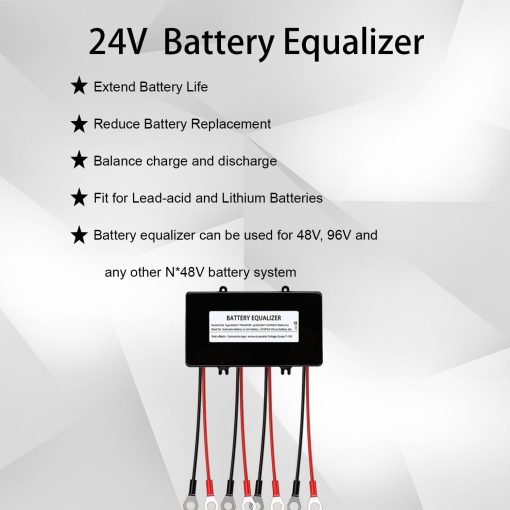 Equalizador de Bateria iSunergy 48V - Balancer de Voltaje Maximo de 4 x 12V para Baterias de Gel Flood AGM de acido de Plomo y Litio (Balancer HA02) - Imagen 5