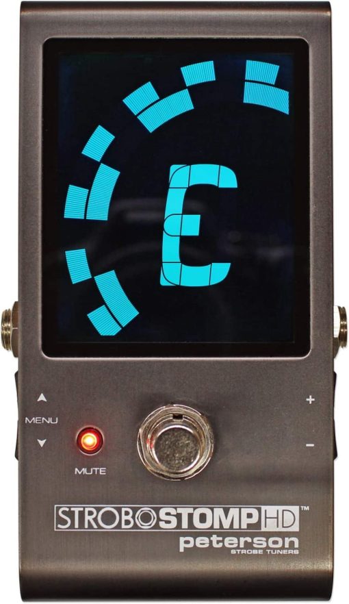Pedal Peterson Tuners SS-HD StroboStomp Bundle HD para Guitarra & Bajo con 12 Puas y Paño de Pulido de Audio Liquido Estroboscopico Verdadero con Precision de 0.1 Cent - Imagen 3