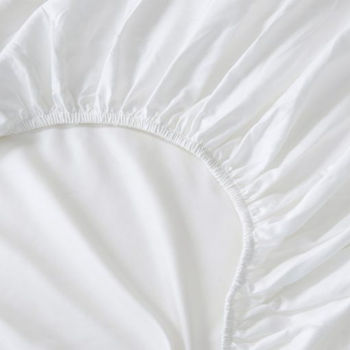 Juego de Sabanas King Size 100% Algodon Sateen de Great Bay Home - 4 Piezas 15" Bolsillo Profundo Sabanas Blancas con Fundas de Almohada - Suave Tejido Sateen, lujoso Set de Ropa de Cama de 400 Hilos (King, Blanco) - Imagen 2