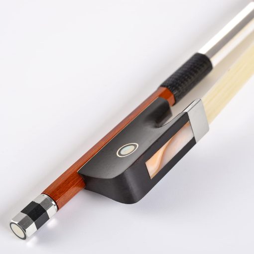 Arco de Violin Viola Cello WinsterBow Brazilwood con Frog de ebano Tamano Completo con Crin Natural (Arco para Cello 1/2) - Imagen 8
