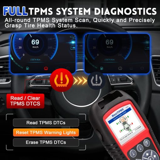 Autel MaxiTPMS TS601 TPMS Relearn Tool - Herramienta de Programacion TPMS Actualizacion de Autel TS508K/TS508/TS501/TS408/TS401, Activar/Reaprender Todos los Sensores TPMS Conocidos, Programar MX-Sensors (315/433MHz), Restablecer TPMS - Imagen 6