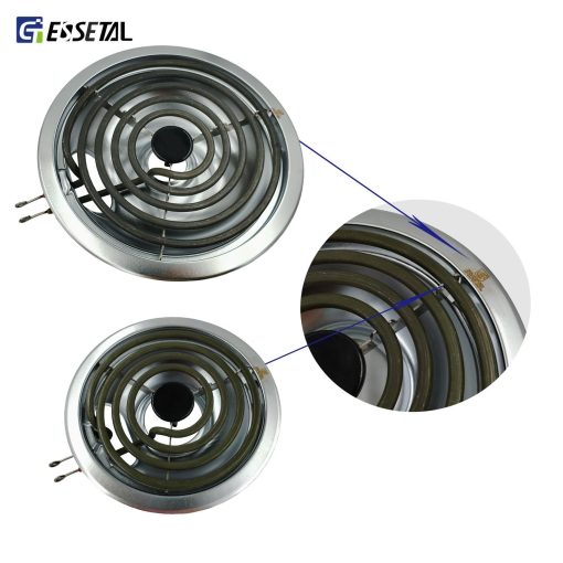 Juego de Repuesto de Elemento para Quemador de Estufa Electrica MP22YA con 4 Piezas de Bandejas de Goteo W10290350 W10290353 Compatible con Estufa Electrica Whirlpool - Imagen 3