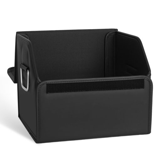 Organizador de maletero de cuero de gamuza JEYODA, Gran capacidad Organizadores de coche suave y plegable con tapa para coche SUV/Jeep/Sedan/Hogar/Camping (Gris, Pequeno) - Imagen 7